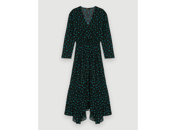 Robe en mousseline imprimée Léopard