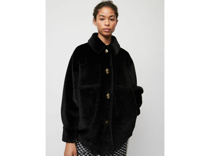 Surchemise oversize façon fourrure