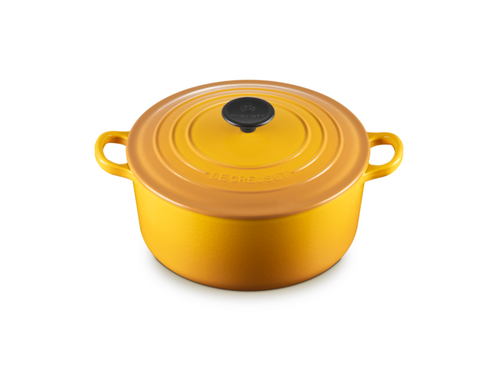 Cocotte ronde 24cm en fonte émaillée nectar