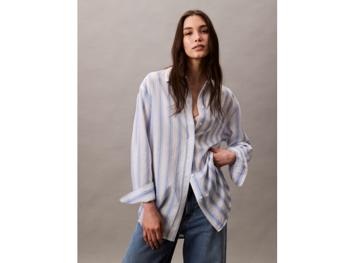 CHEMISE À RAYURES DÉCONTRACTÉE