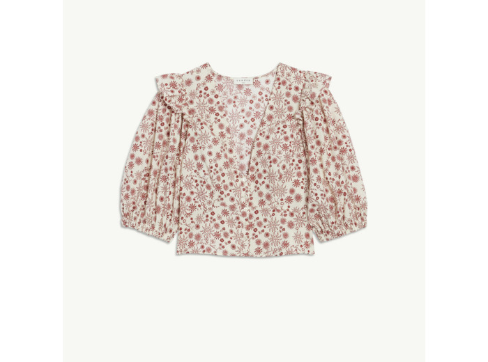 Chemise courte imprimée