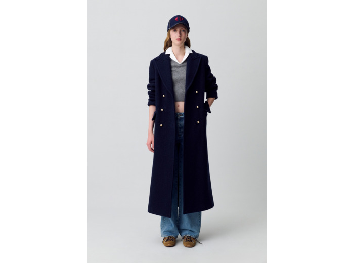 Manteau long droit