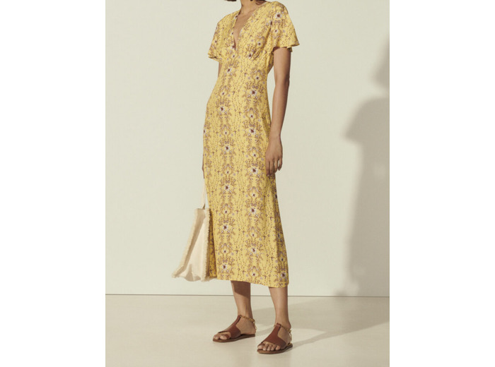 Robe longue imprimée