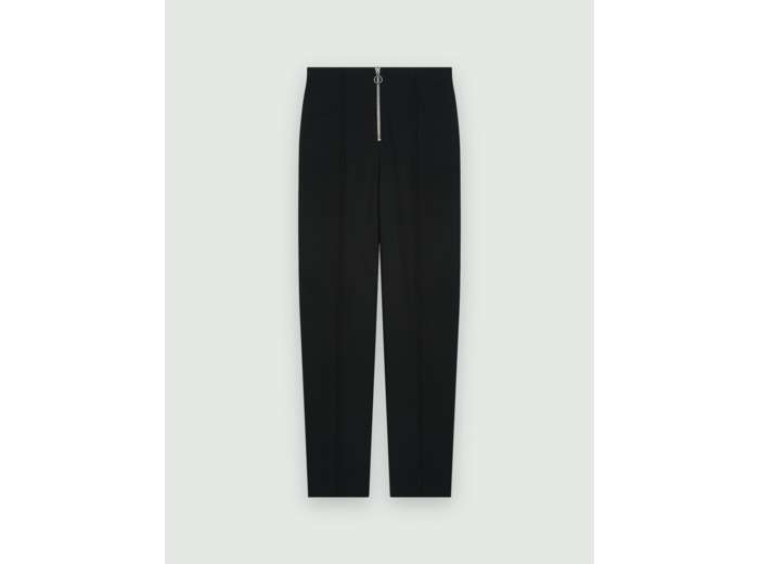 Pantalon droit zippé