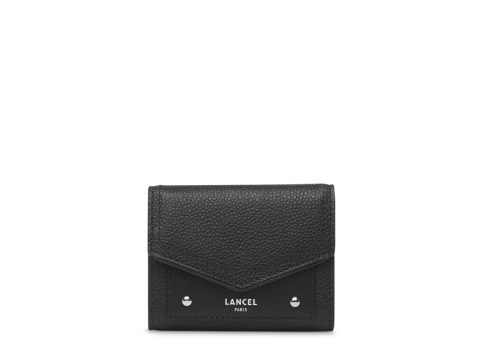 Neo Enveloppe - Portefeuille compact medium rabat - Petit modèle - Noir