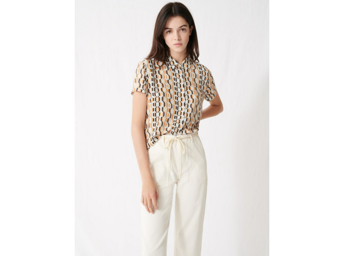 Chemise imprimée à manches courtes