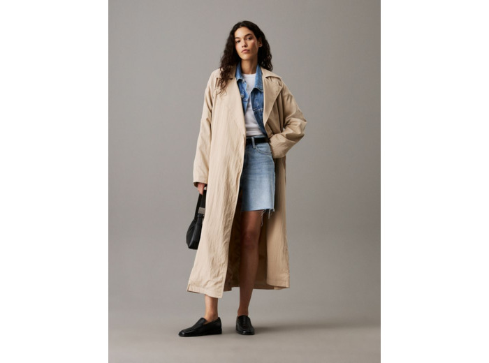 TRENCHCOAT EN MELANGE NYLON ECOVERO