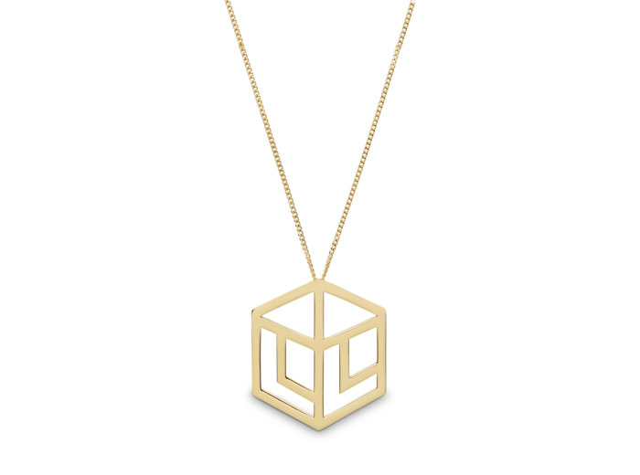 LOGO CARRE L - Collier Femme