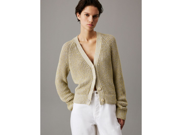 CARDIGAN À TEXTURE MOULINE