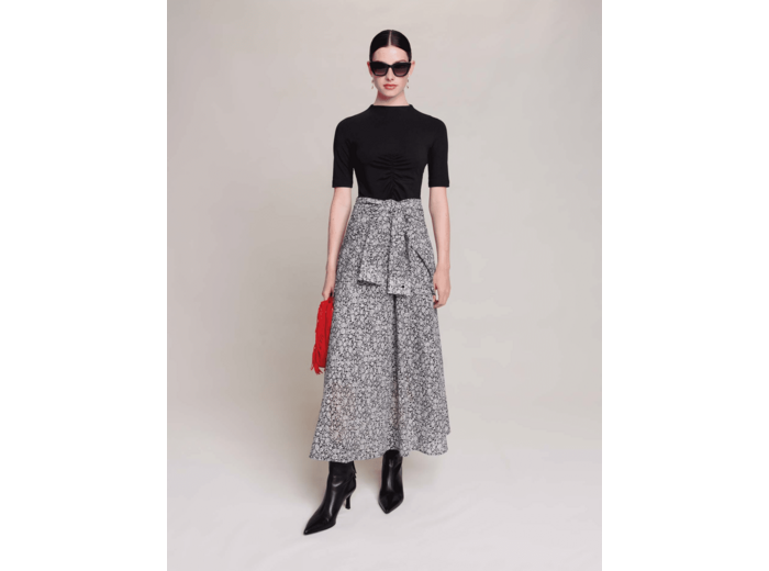 Robe longue fleurie