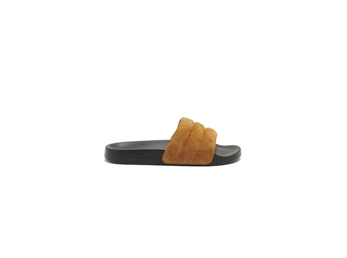 Claquettes en cuir suède