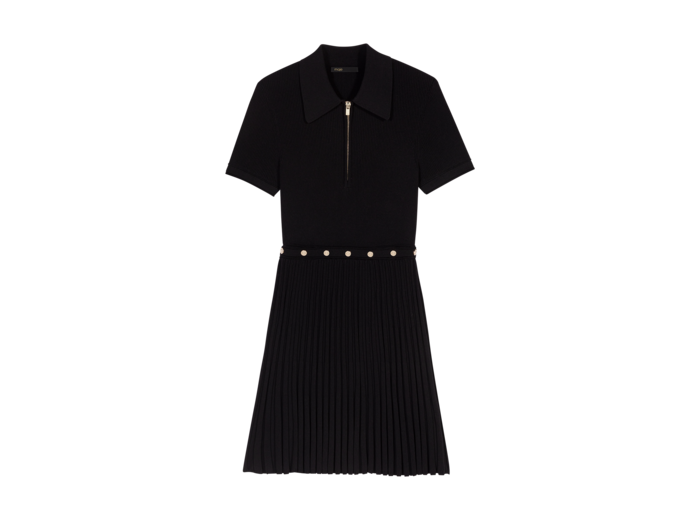 Robe courte en maille