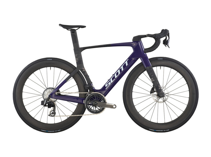 Vélo de route FOIL RC TEAM Violet Raisin/Noir Carbone
