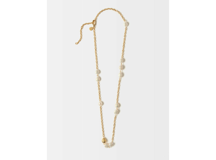 Collier chaine à perles de culture