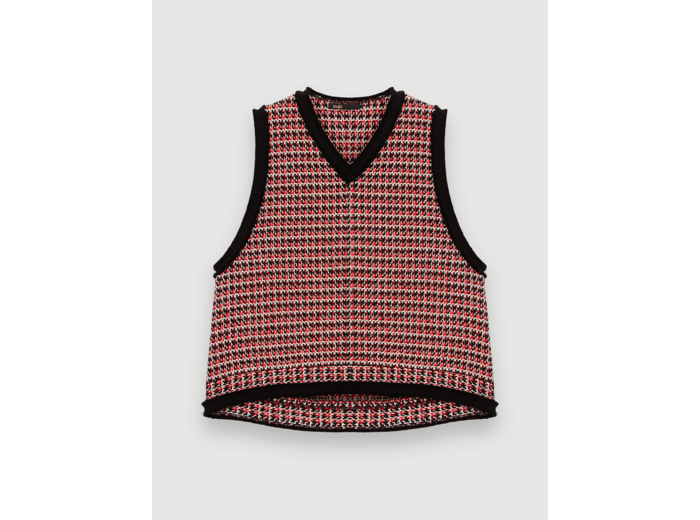 Top façon tweed