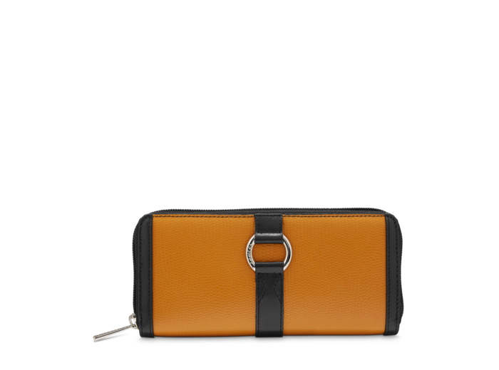 ELSA FACON IGUANA ET CUIR LISSE - Portefeuille Long