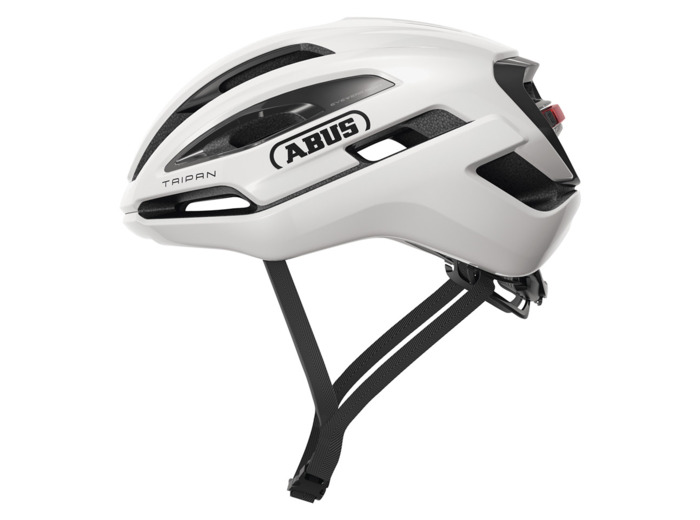 Casque Gravel Unisexe TAIPAN LED Blanc Brillant