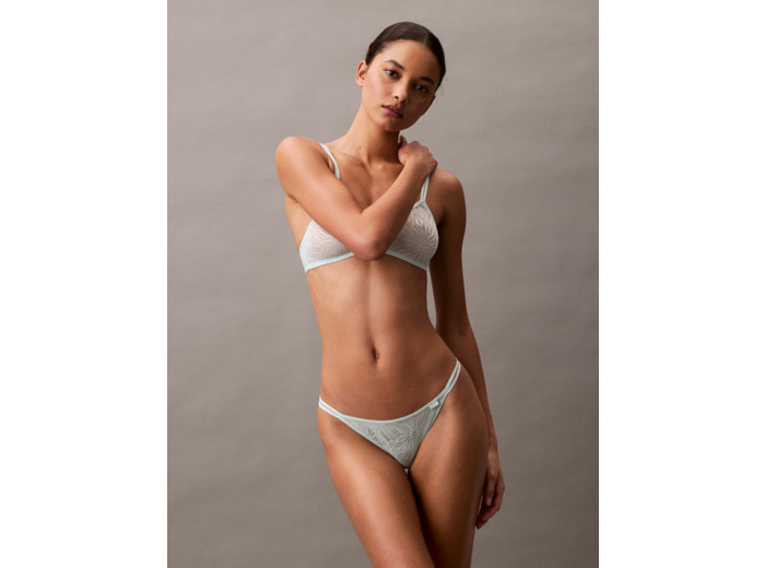 STRING HAUT EN DENTELLE MARQUISETTE TRANSPARENTE