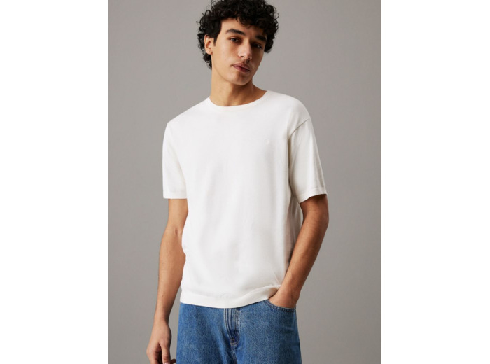 T-SHIRT EN COTON TRICOTÉ