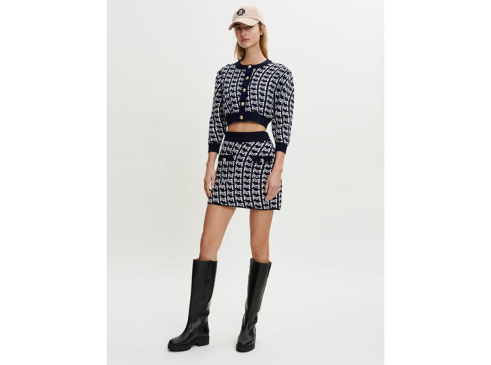 Jupe en jacquard monogramme