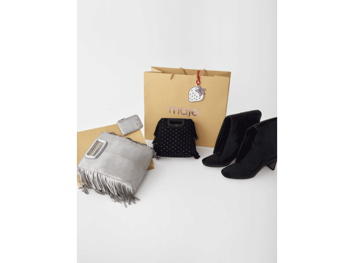 Porte-carte glitter double M