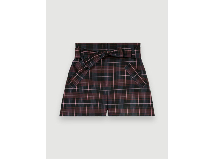 Short à carreaux