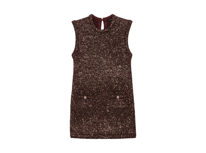 Robe courte à sequins