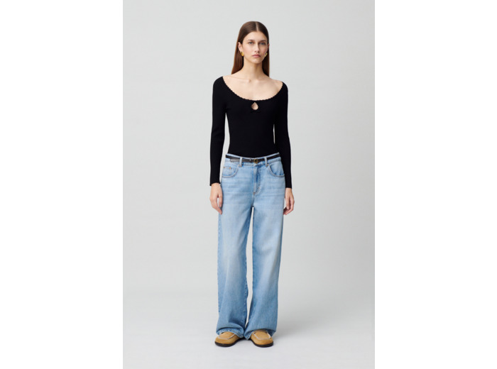 Top manches longues maille fine