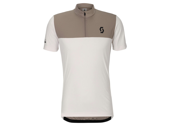 Maillot manches courtes Homme ENDURANCE LT Coton Blanc/Beige