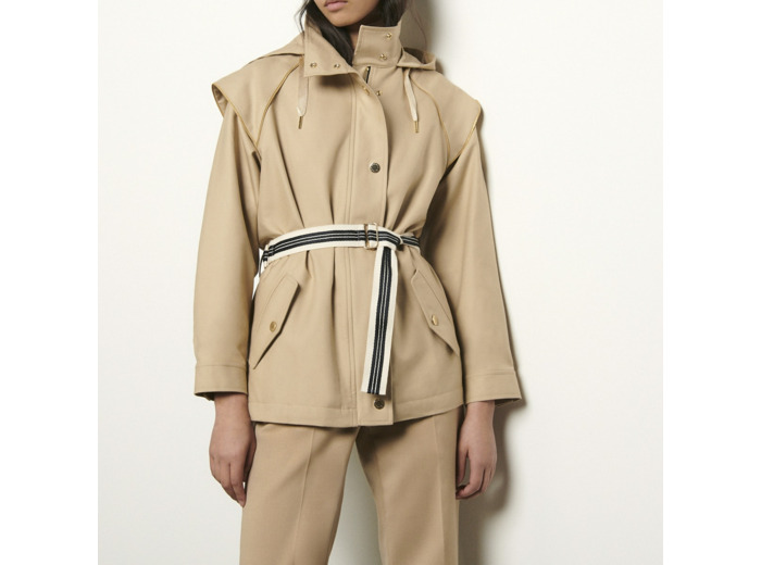 Parka en gabardine de coton