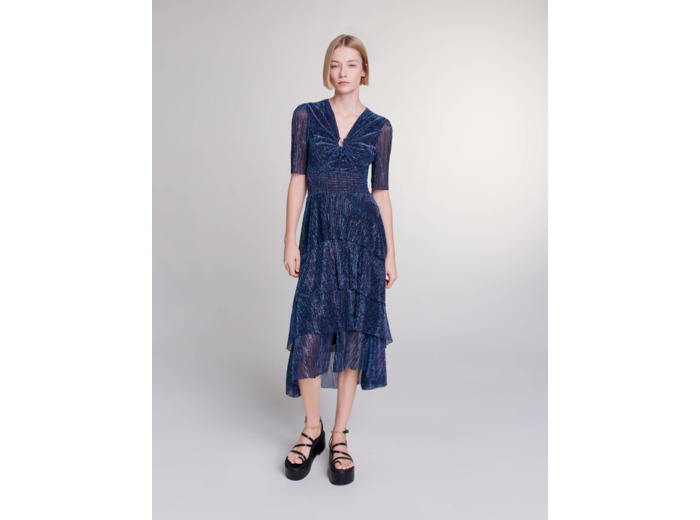 Robe longue à volants