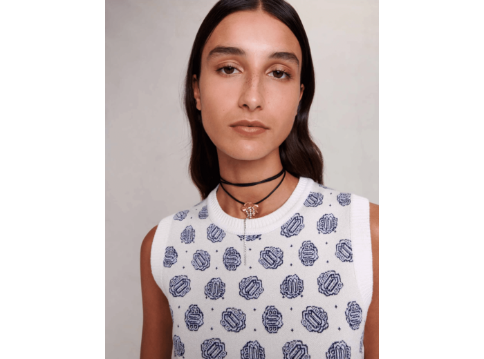 Collier ras de cou fleur