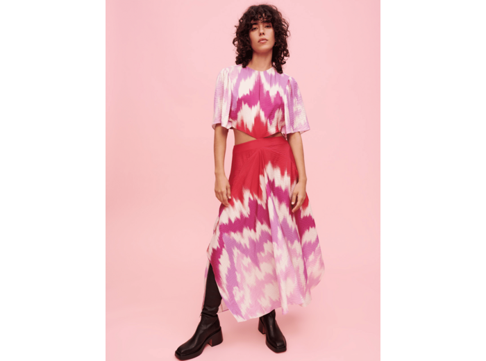 Robe foulard asymétrique Tie and Dye