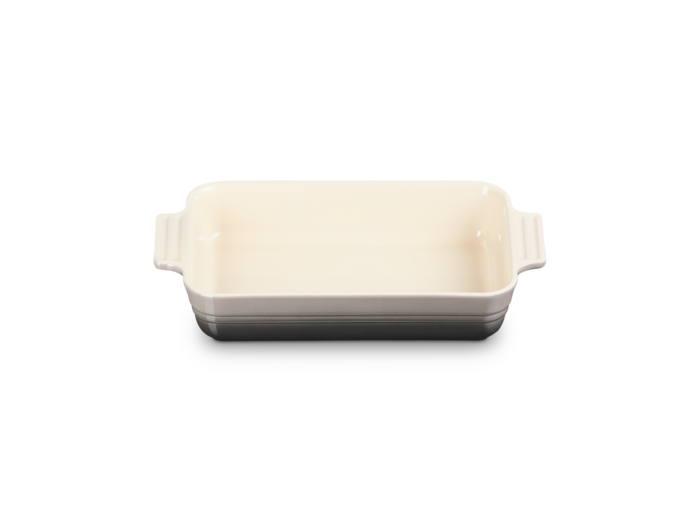 Plat rectangulaire classique 25cm en céramique flint