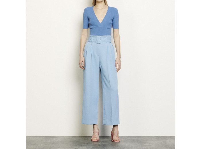 Pantalon large avec ceinture