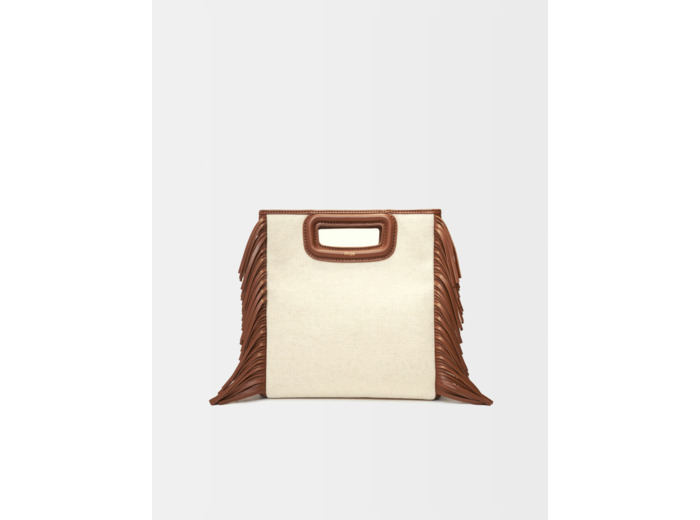 Sac M en mix matières et cuir