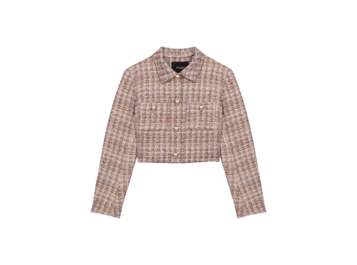 Veste courte en tweed