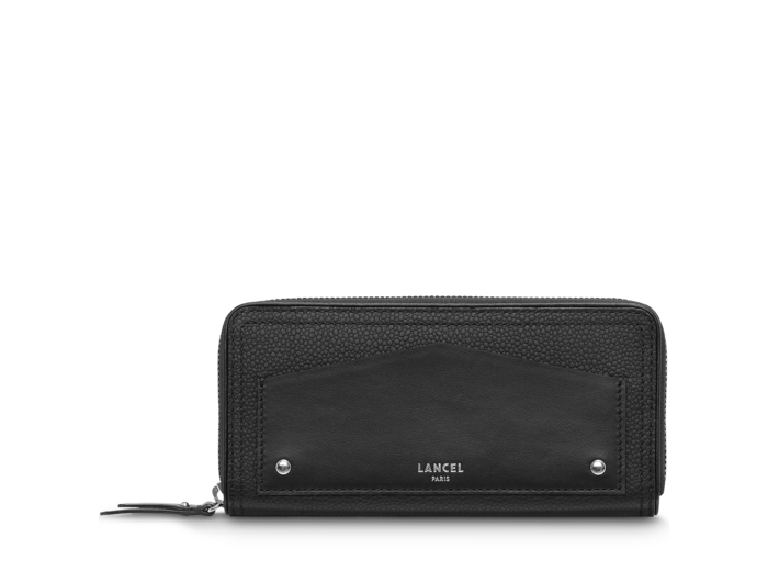 Neo Enveloppe - Portefeuille slim zippé - Noir