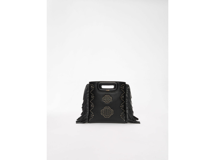Sac M mini en cuir à studs motif clover