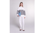 Pull marinière col zippé