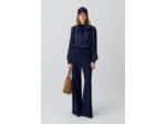 Blouse fluide col lavallière