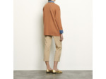 Cardigan oversize à empiècements jean