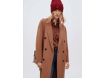 Manteau en double face chiné