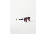 Lunettes de soleil carrées brunes