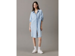 ROBE CHEMISE EN DENIM DÉCONTRACTÉE