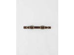 Ceinture fine en suède double boucle