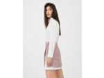 Robe chemise trompe l’œil façon tweed