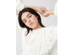 Top blanc à broderies anglaises
