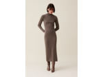 Robe maille col montant