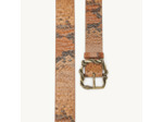 Ceinture python à boucle fantaisie